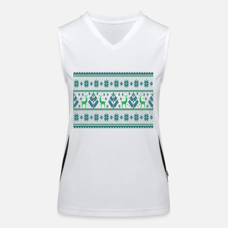 X Mas Funktionelles Kontrast-Tank Top für Frauen