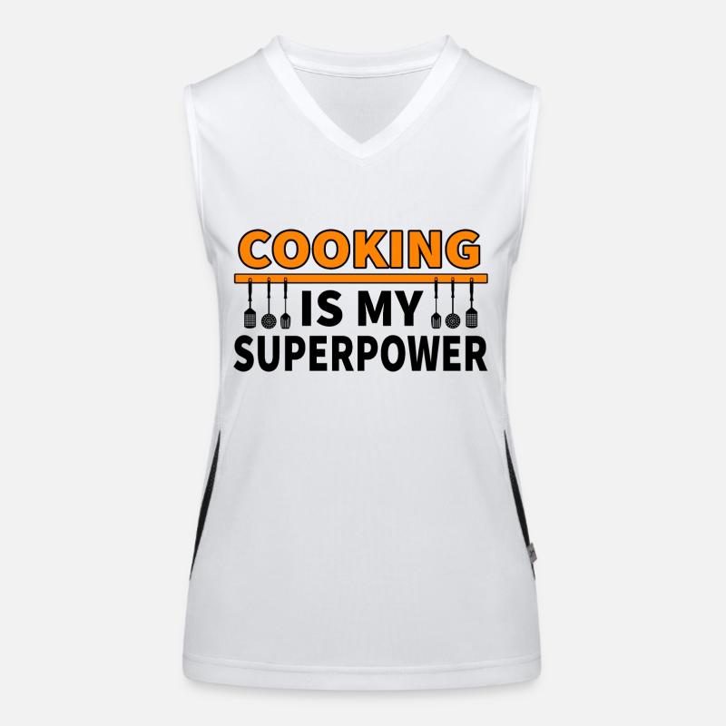 Kochen Funktionelles Kontrast-Tank Top für Frauen