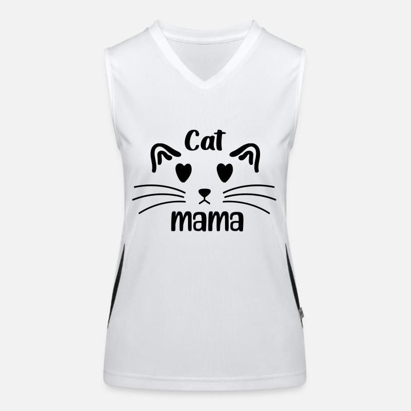 Maman chat Débardeur respirant contrasté Femme
