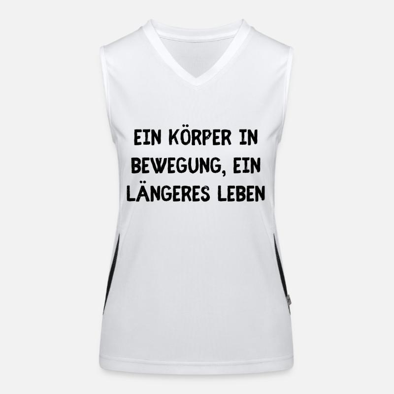 Körper Bewegung Funktionelles Kontrast-Tank Top für Frauen