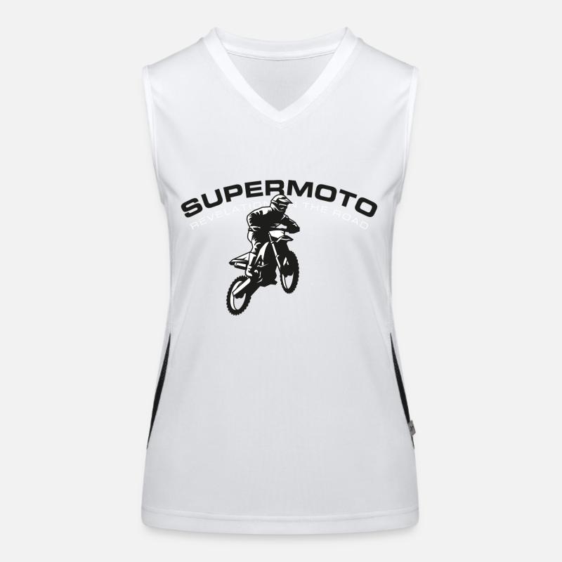 SUPER MOTO jump Women's Functional Contrast Tank Top