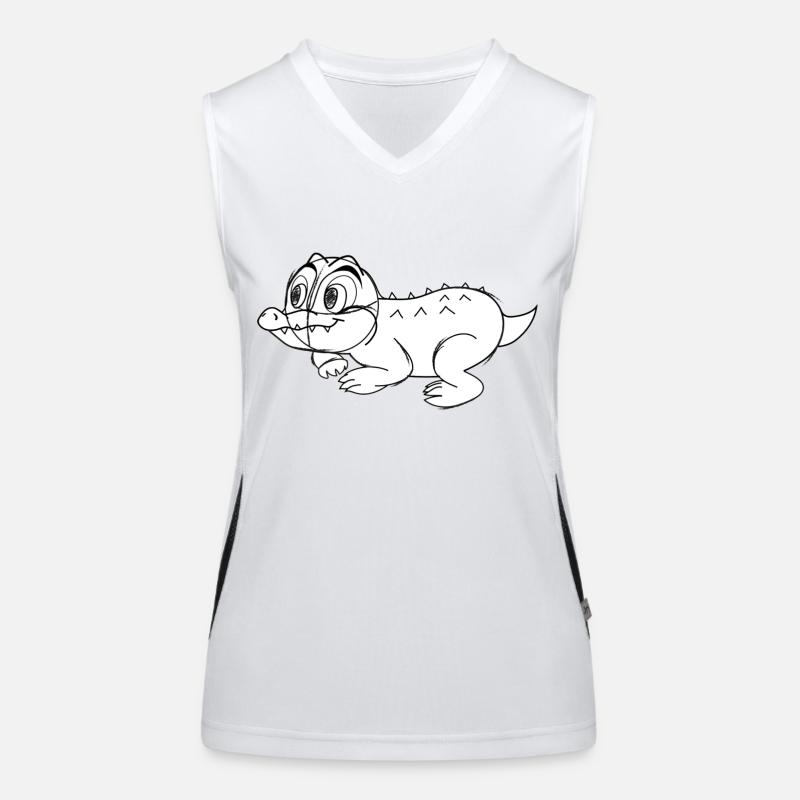 bébé crocodile Débardeur respirant contrasté Femme