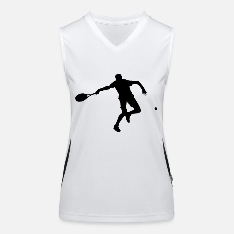 Tennis Player Women's Functional Contrast Tank Top