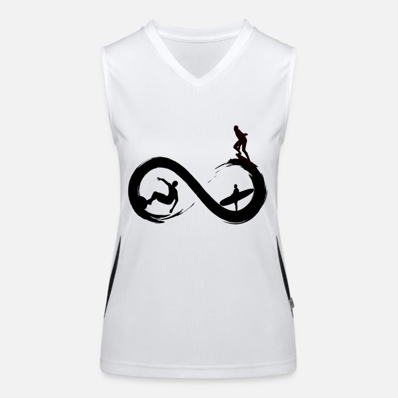 Surf à l’infini Débardeur respirant contrasté Femme