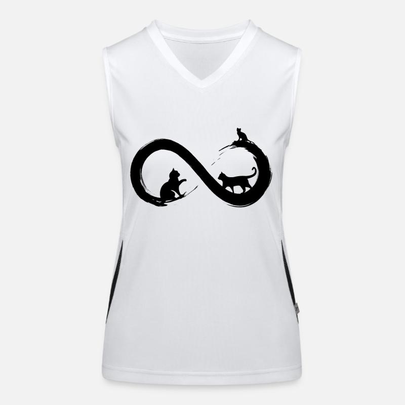 Infinity Cat Women's Functional Contrast Tank Top