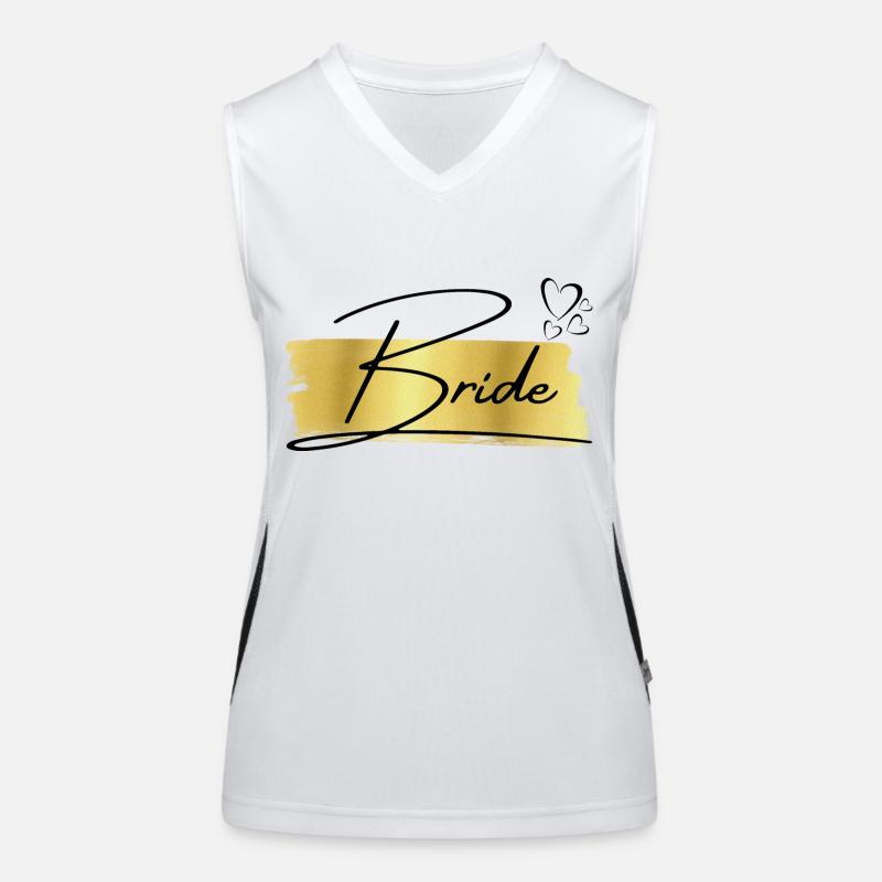 Bride Golden - Die Braut Funktionelles Kontrast-Tank Top für Frauen