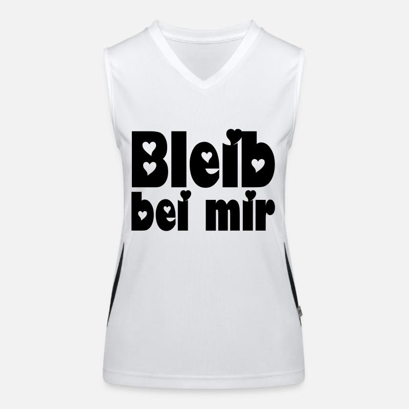bleib bei mir Funktionelles Kontrast-Tank Top für Frauen