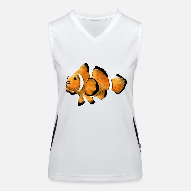 Clownfisch Funktionelles Kontrast-Tank Top für Frauen