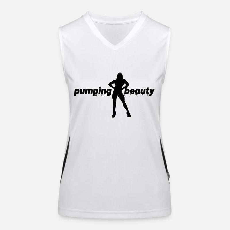 Pumping Beauty Logo Women's Functional Contrast Tank Top