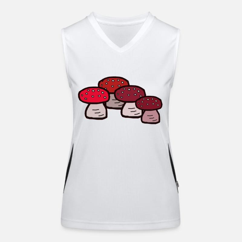October Forest Mushrooms Toadstools Poisonous Poison Women's Functional Contrast Tank Top