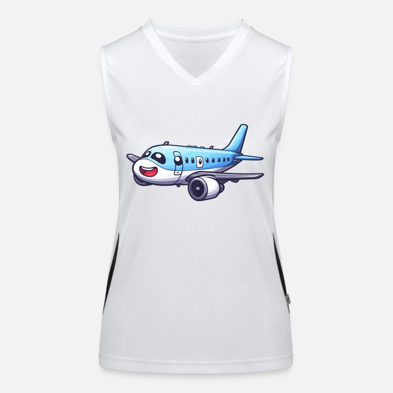 Avion mignon Débardeur respirant contrasté Femme