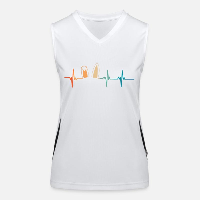 Heartbeat Bunny Ears Women's Functional Contrast Tank Top