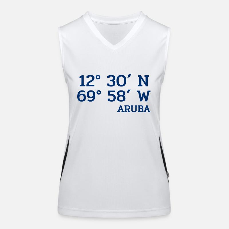Aruba Coordinaters - Coordinates - Caribbean Women's Functional Contrast Tank Top