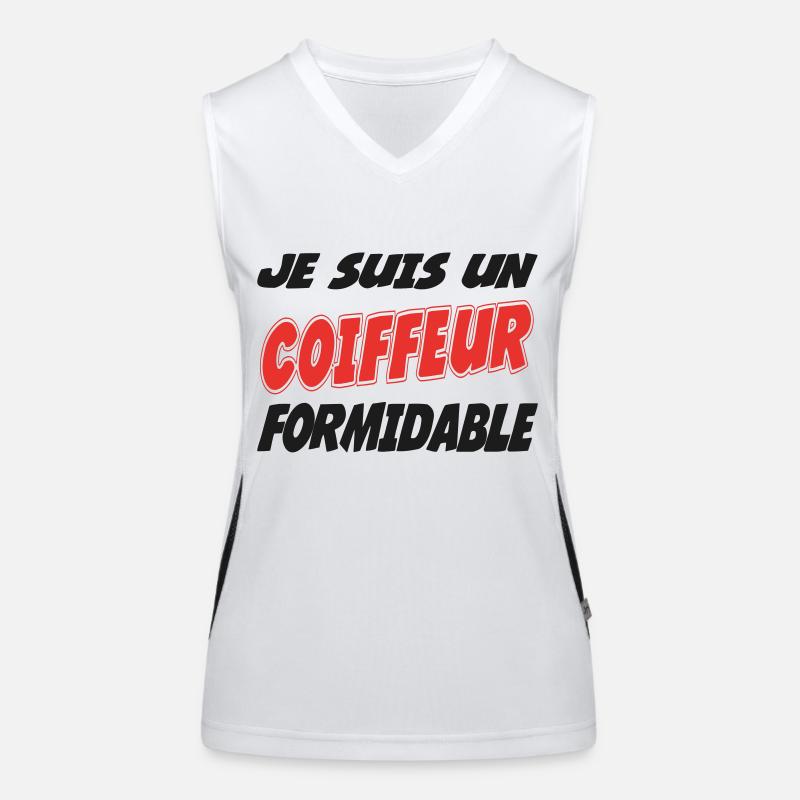 Je suis un COIFFEUR FORMIDABLE Débardeur respirant contrasté Femme