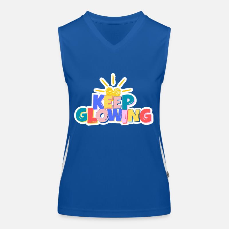 Keep Glowing Women's Functional Contrast Tank Top