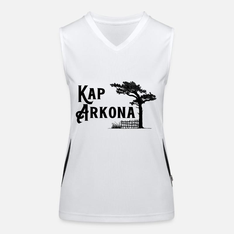 Kap Arkona, Heimat der Kreidefelsen Funktionelles Kontrast-Tank Top für Frauen