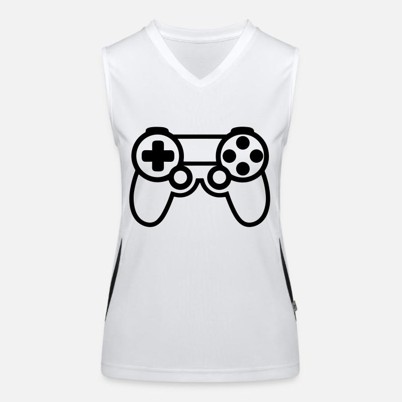 Video game controller Women's Functional Contrast Tank Top