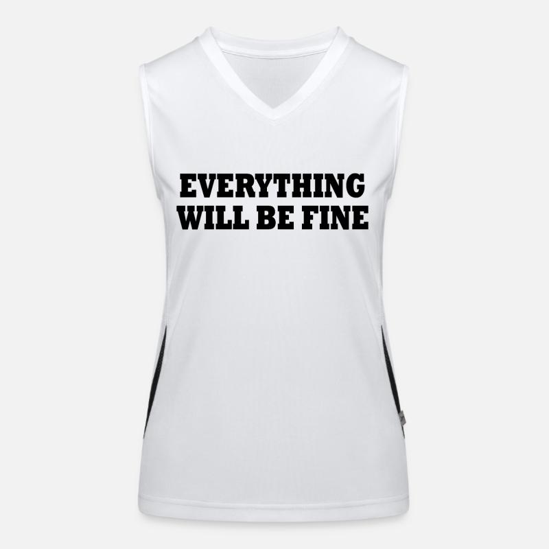everything will be fine Débardeur respirant contrasté Femme