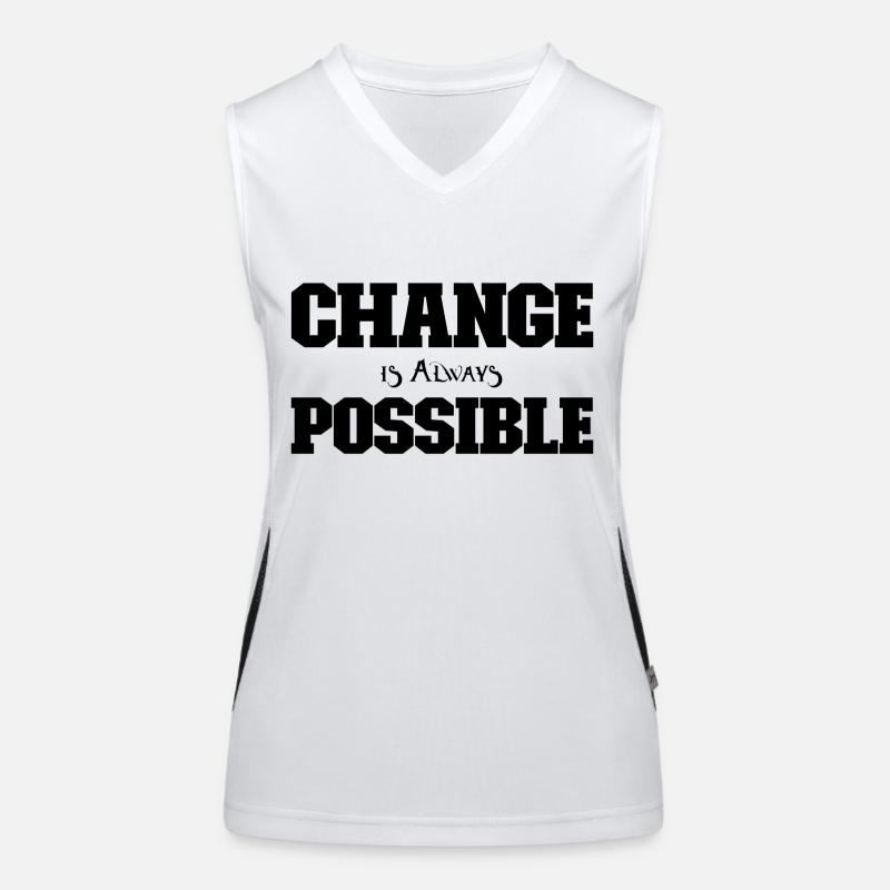 Change is always possible Women's Functional Contrast Tank Top