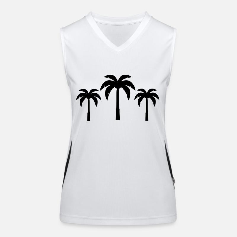 Palm trees Women's Functional Contrast Tank Top