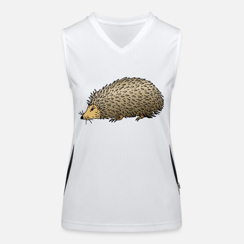 Igel Funktionelles Kontrast-Tank Top für Frauen