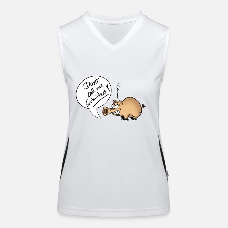 DontCallMeSchnitzel Funktionelles Kontrast-Tank Top für Frauen