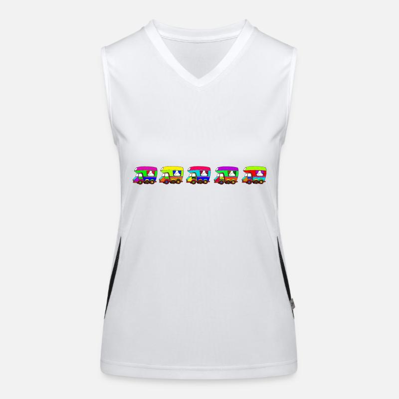 Mobilekolonne Funktionelles Kontrast-Tank Top für Frauen