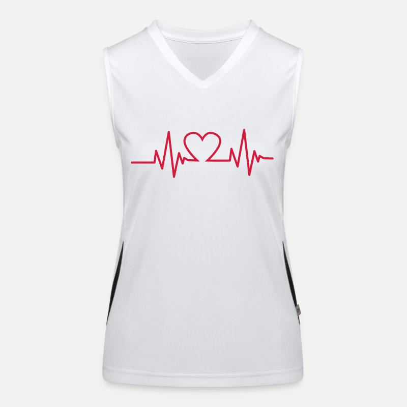 Heartbeat Débardeur respirant contrasté Femme