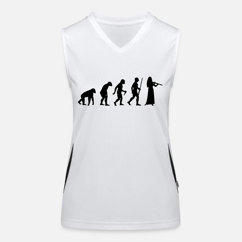 Female Flute Evolution Funktionelles Kontrast-Tank Top für Frauen