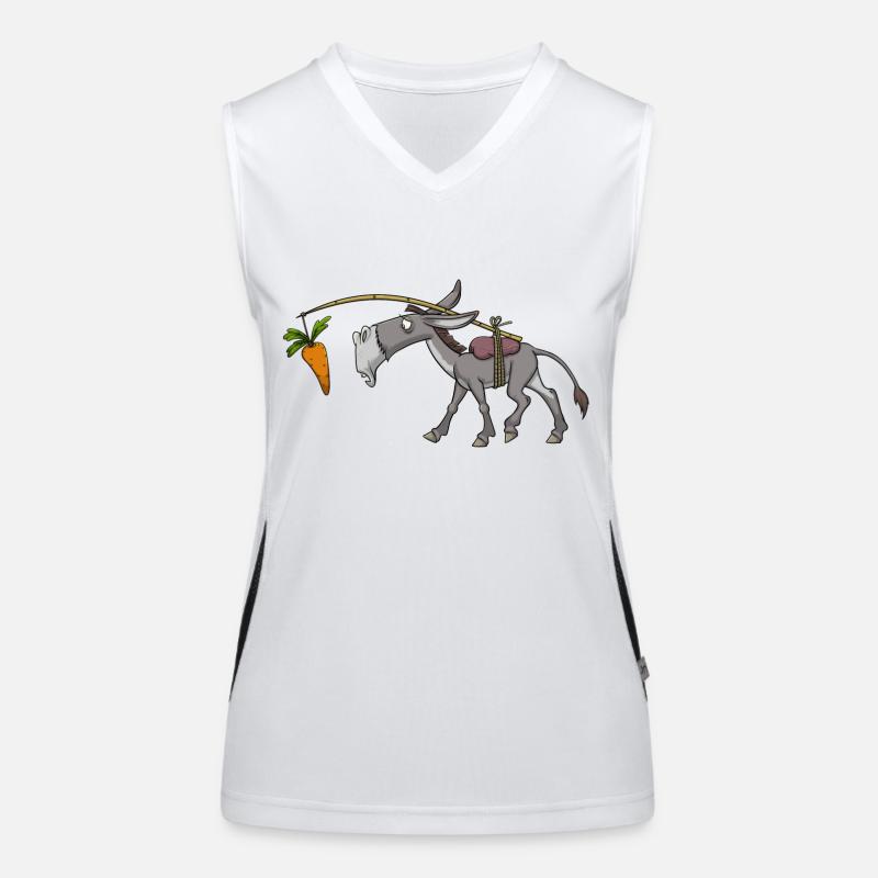 Esel Muli Maultier Funktionelles Kontrast-Tank Top für Frauen