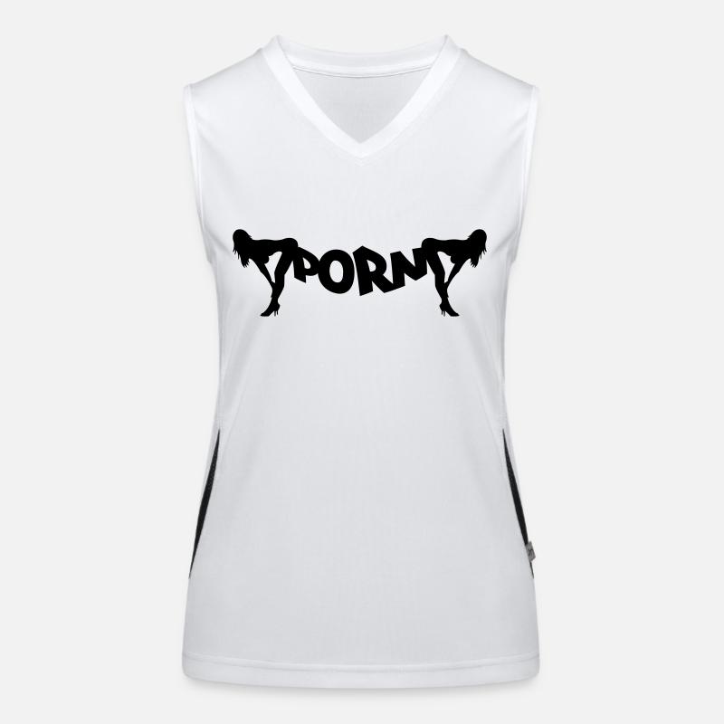 porn Débardeur respirant contrasté Femme