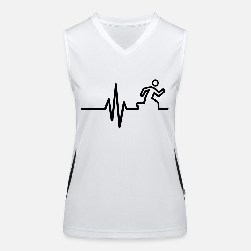 Courir Débardeur respirant contrasté Femme