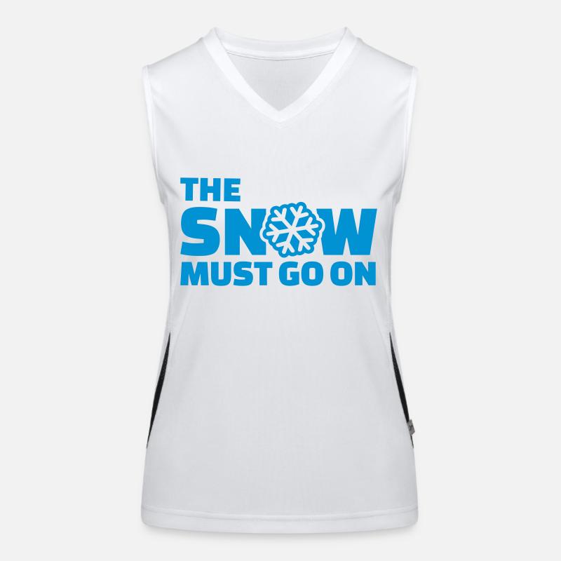 Schnee Funktionelles Kontrast-Tank Top für Frauen
