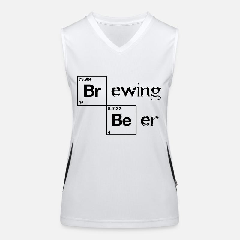 Brewing Beer Funktionelles Kontrast-Tank Top für Frauen