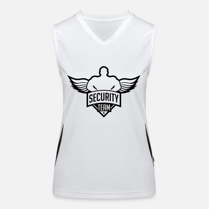 security_team_py1 Funktionelles Kontrast-Tank Top für Frauen