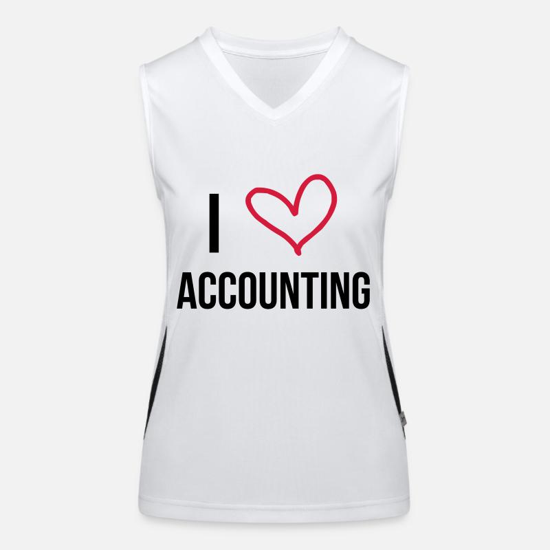 comptable / comptabilité / argent / Finance / Euro Débardeur respirant contrasté Femme