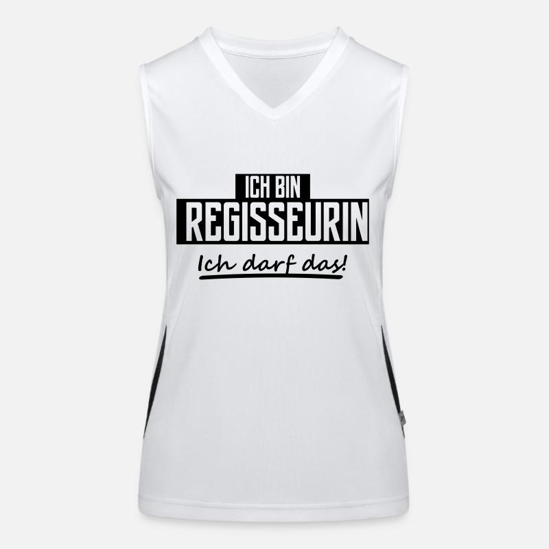 ich bin regisseurin Funktionelles Kontrast-Tank Top für Frauen