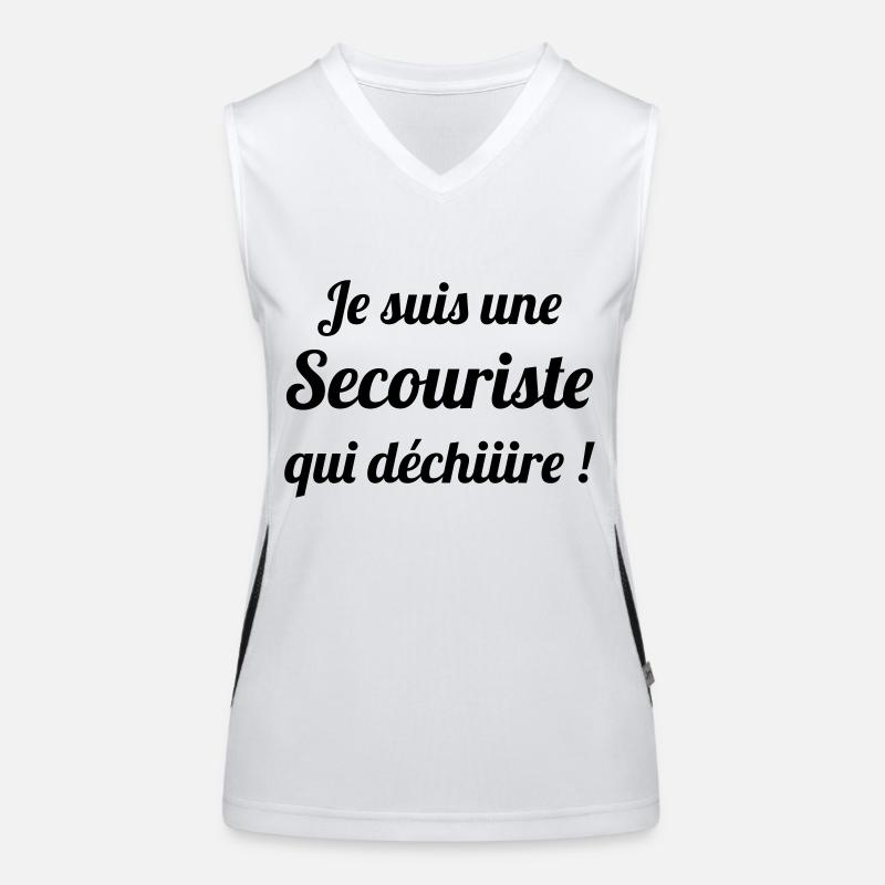 Secourisme / Secouriste / Secours / Secourir Débardeur respirant contrasté Femme