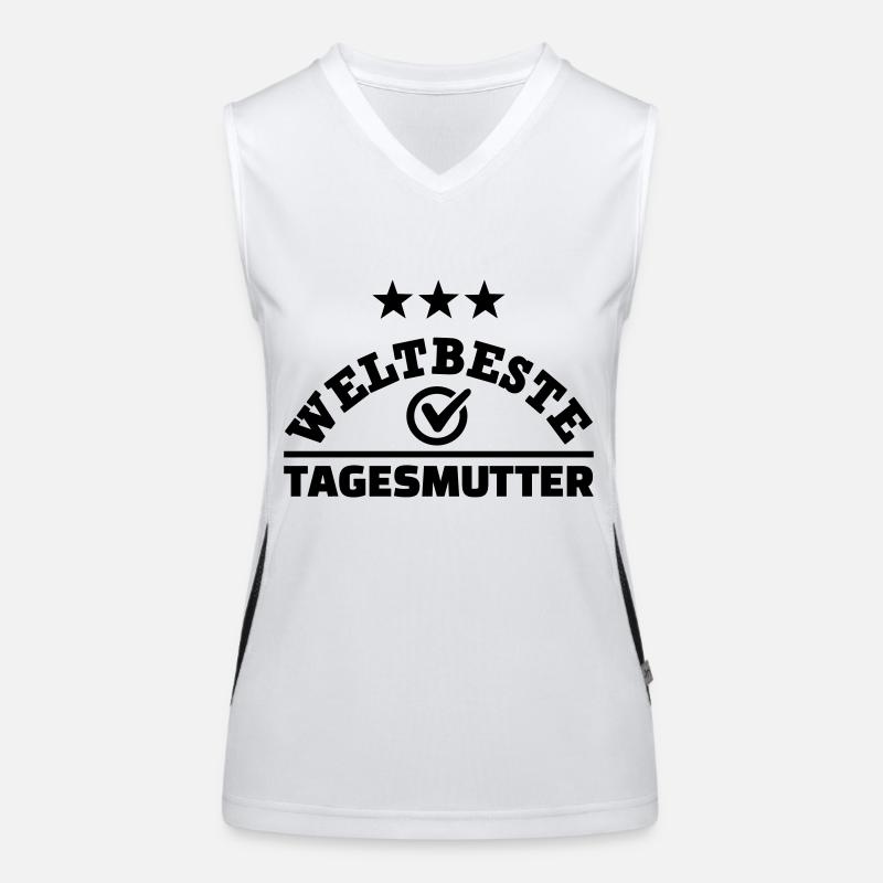 Tagesmutter Funktionelles Kontrast-Tank Top für Frauen