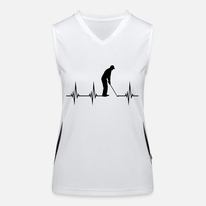 Puls EKG Golf Funktionelles Kontrast-Tank Top für Frauen