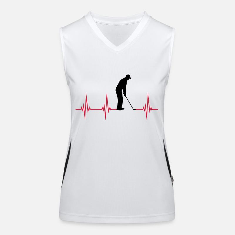 EKG Golf spielen Funktionelles Kontrast-Tank Top für Frauen