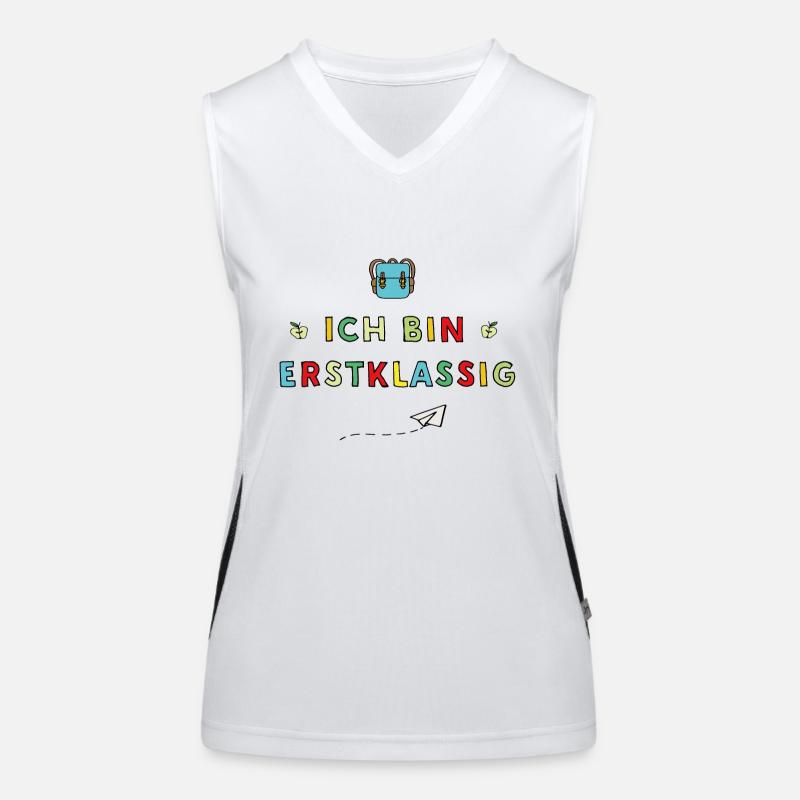 Ich bin Erstklassig Funktionelles Kontrast-Tank Top für Frauen