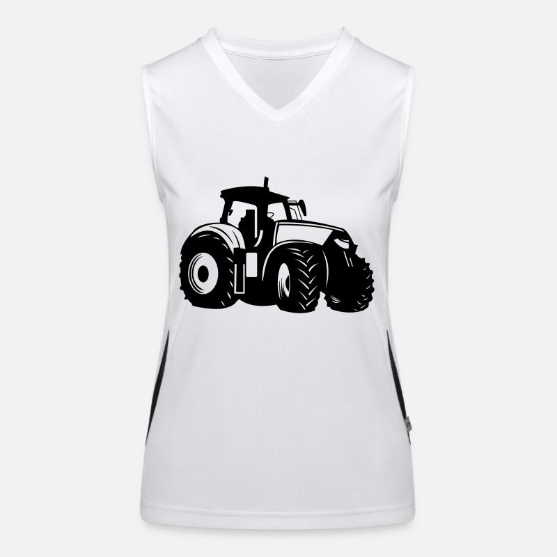Traktor Funktionelles Kontrast-Tank Top für Frauen
