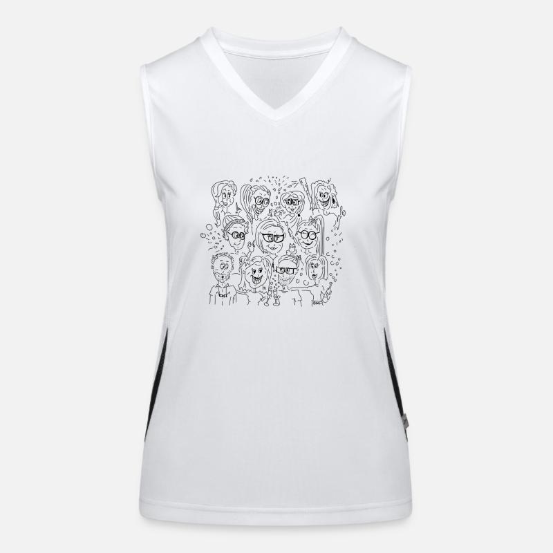 Kleb mich auf! Funktionelles Kontrast-Tank Top für Frauen