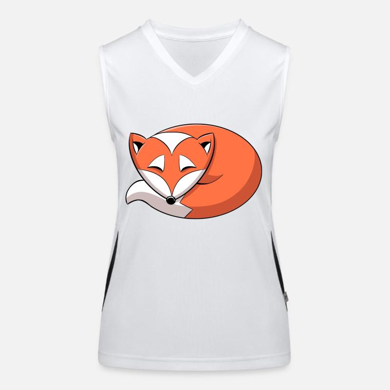 Fuchs Funktionelles Kontrast-Tank Top für Frauen