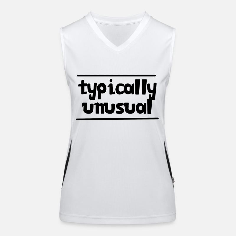 Typisch ungewöhnlich | Nerd | Lustig | anders sein Funktionelles Kontrast-Tank Top für Frauen
