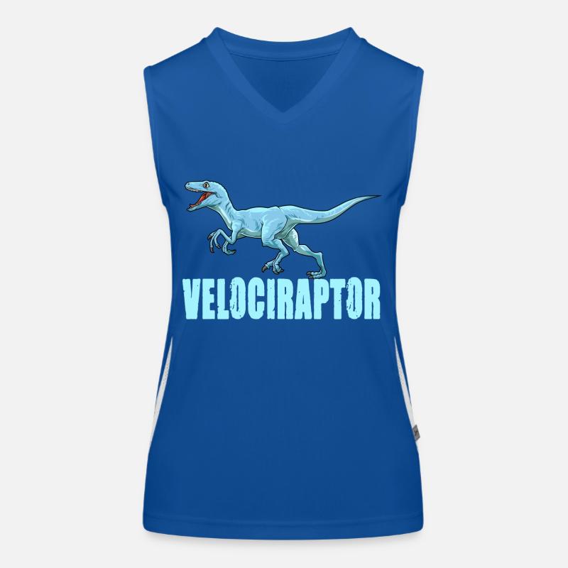 Dinosaurier Velociraptor Raptor Dino Funktionelles Kontrast-Tank Top für Frauen