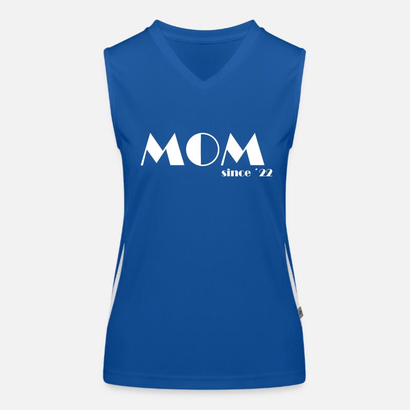 MOM since 22 w Women's Functional Contrast Tank Top