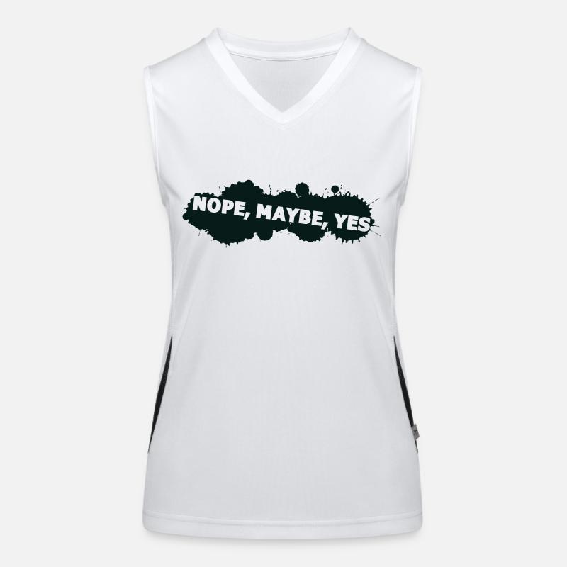 nope maybe yes Women's Functional Contrast Tank Top