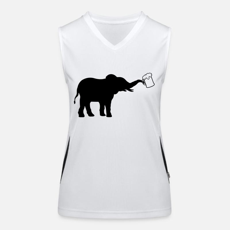 Jug beer elephant cool Women's Functional Contrast Tank Top